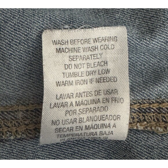 Vtg Sears Womens Roebucks Co Distressed Blue Jean Denim Trucker Jacket Western M - Picture 15 of 15